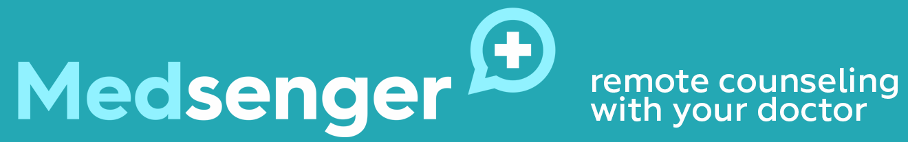 Medsenger logo with the tagline: “remote counseling with your doctor”